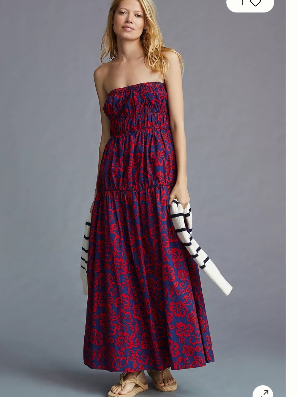 NWT retail $248 size S #Anthropologie,#Sundry Aloha Strapless Floral Maxi Dress